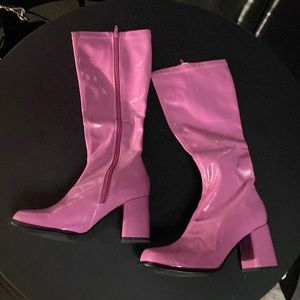Pink GoGo Boots Size 7